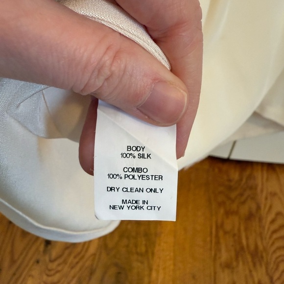 HUNTER BELL New York Mesh Sleeve Silk Blouse size Small - Picture 6 of 13